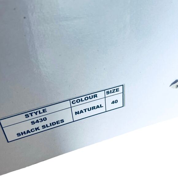 NEW Shanty SHACK SLIDES Women's Slip On SHOES 40, US 9 Natural Linen Bow Sandals - Picture 10 of 12